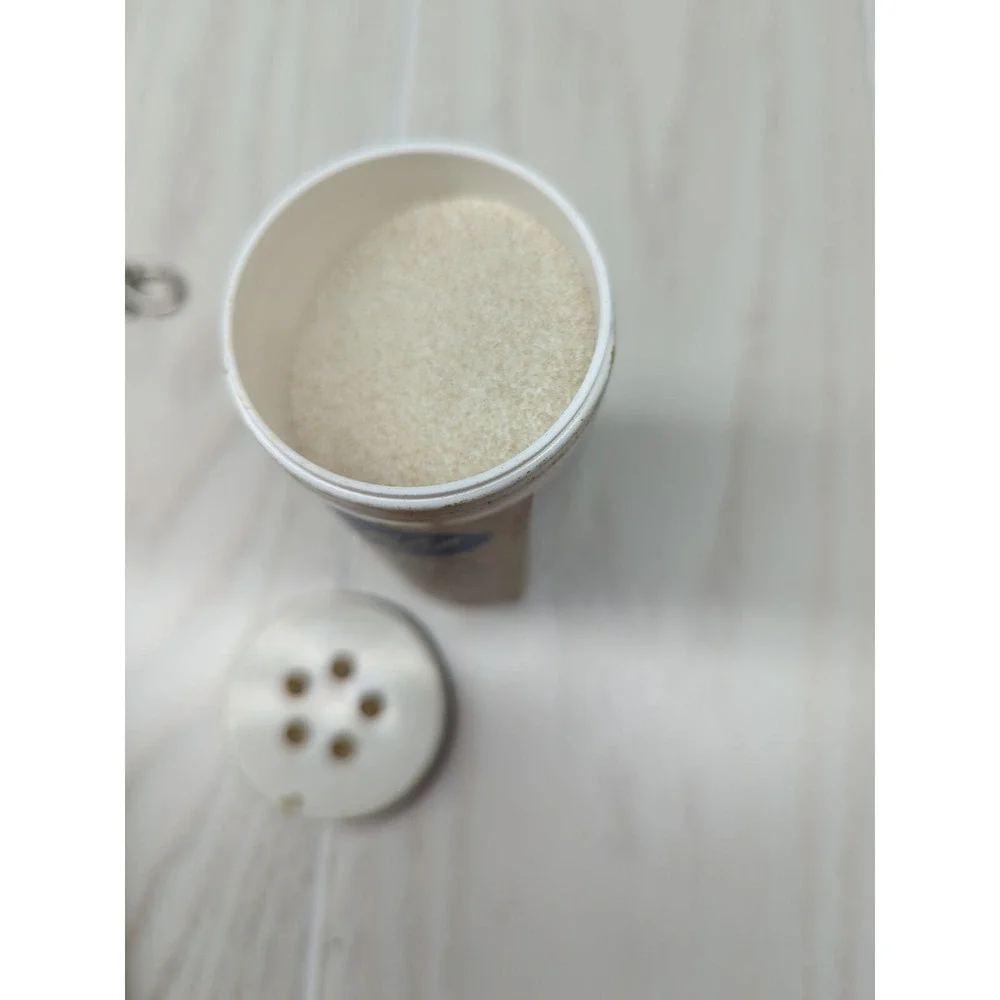 vintage Silver Label miracle‎ hat spot remover powder canister advertising decor